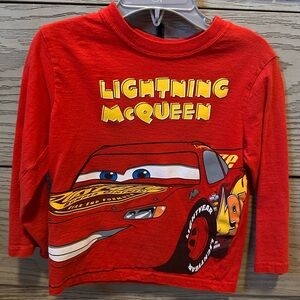 Disney Cars Red Long Sleeved Shirt for Kids
